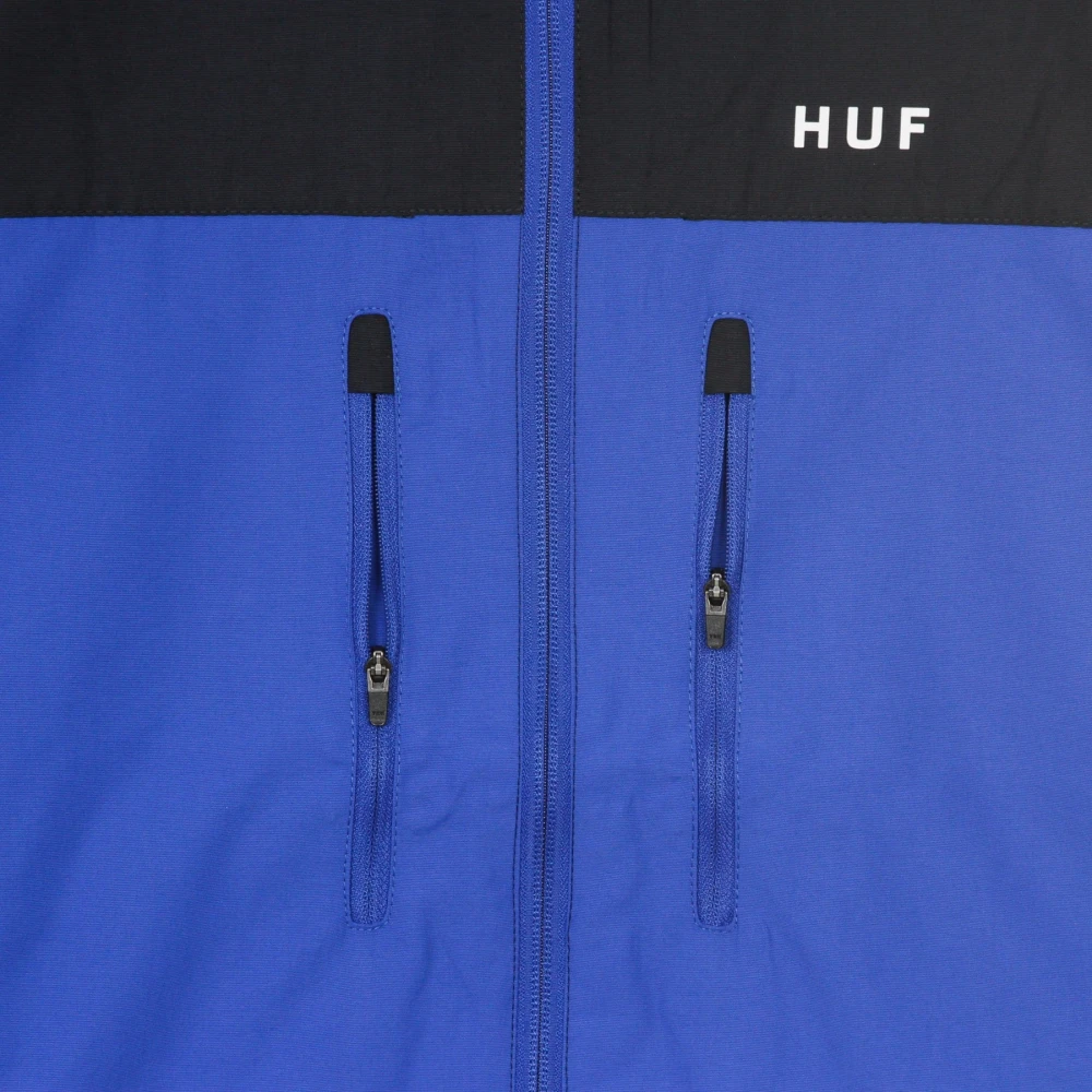 HUF Heren Windjack in Blauw Blue Heren