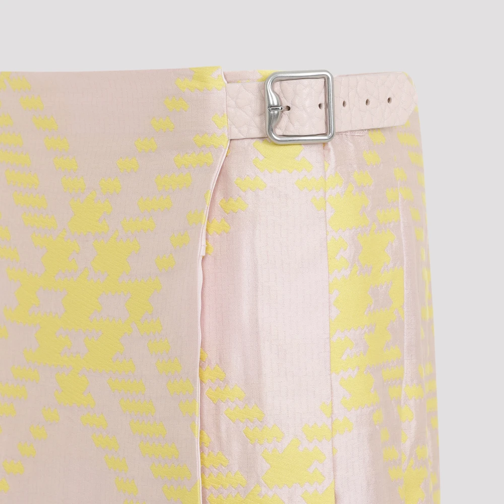 Burberry Roze Paarse Omslagrok Multicolor Dames