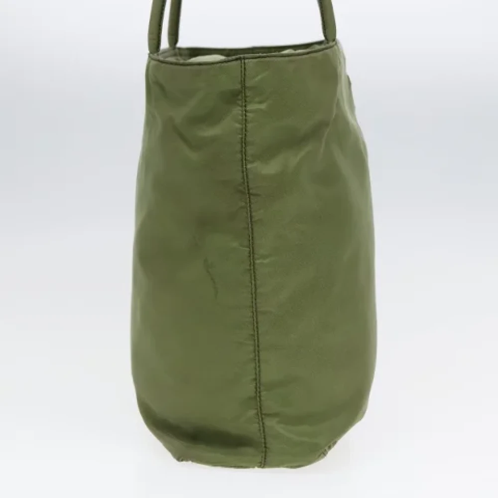 Prada Vintage Pre-owned Leather totes Green Dames