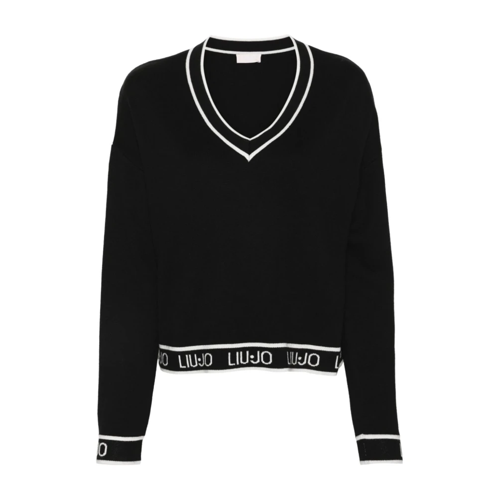 Liu Jo Damen Schwarz Strickwaren, K, Lgröße: