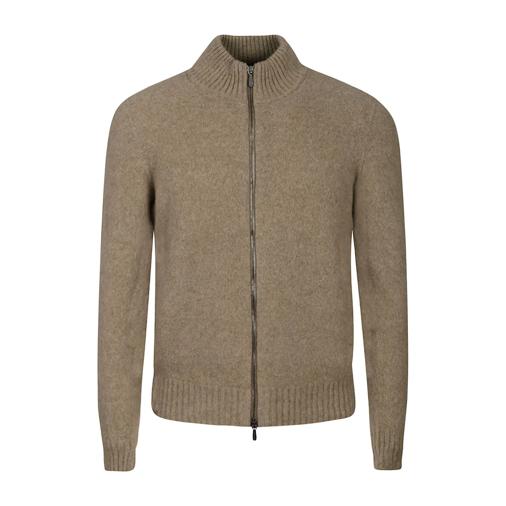 Drumohr Cardigan med dragkedja Brown, Herr