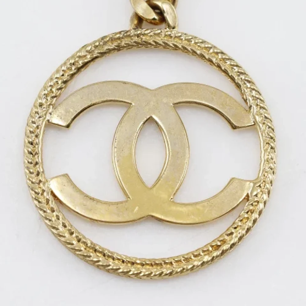 Chanel Vintage Pre-owned Metal key-holders Yellow Dames