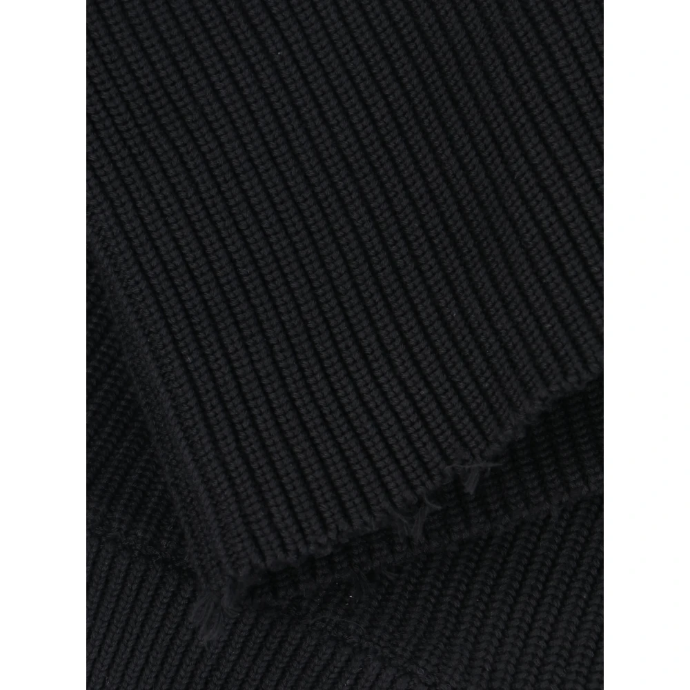 MM6 Maison Margiela Zwarte Rits Cardigan Sweaters Black Dames