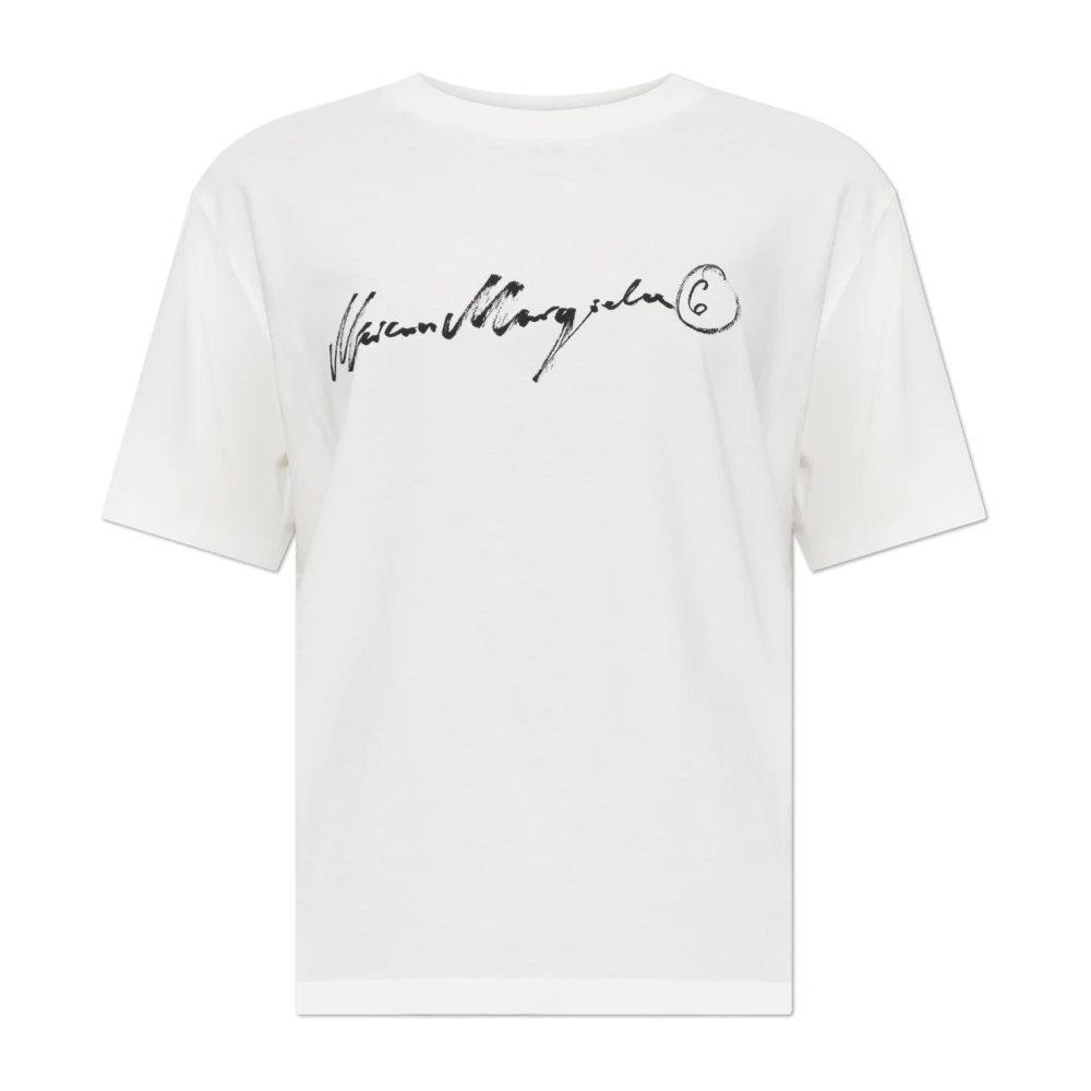 Mm6 Maison Margiela Damen Weiß Oberteile, Lgröße: