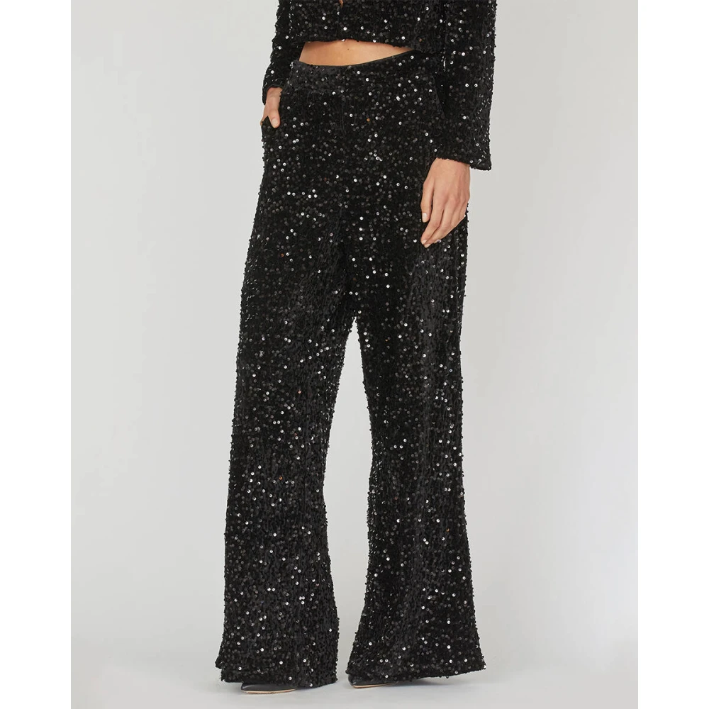 Sisters Point Stijlvolle Broek Nyla-Pa2 Black Dames