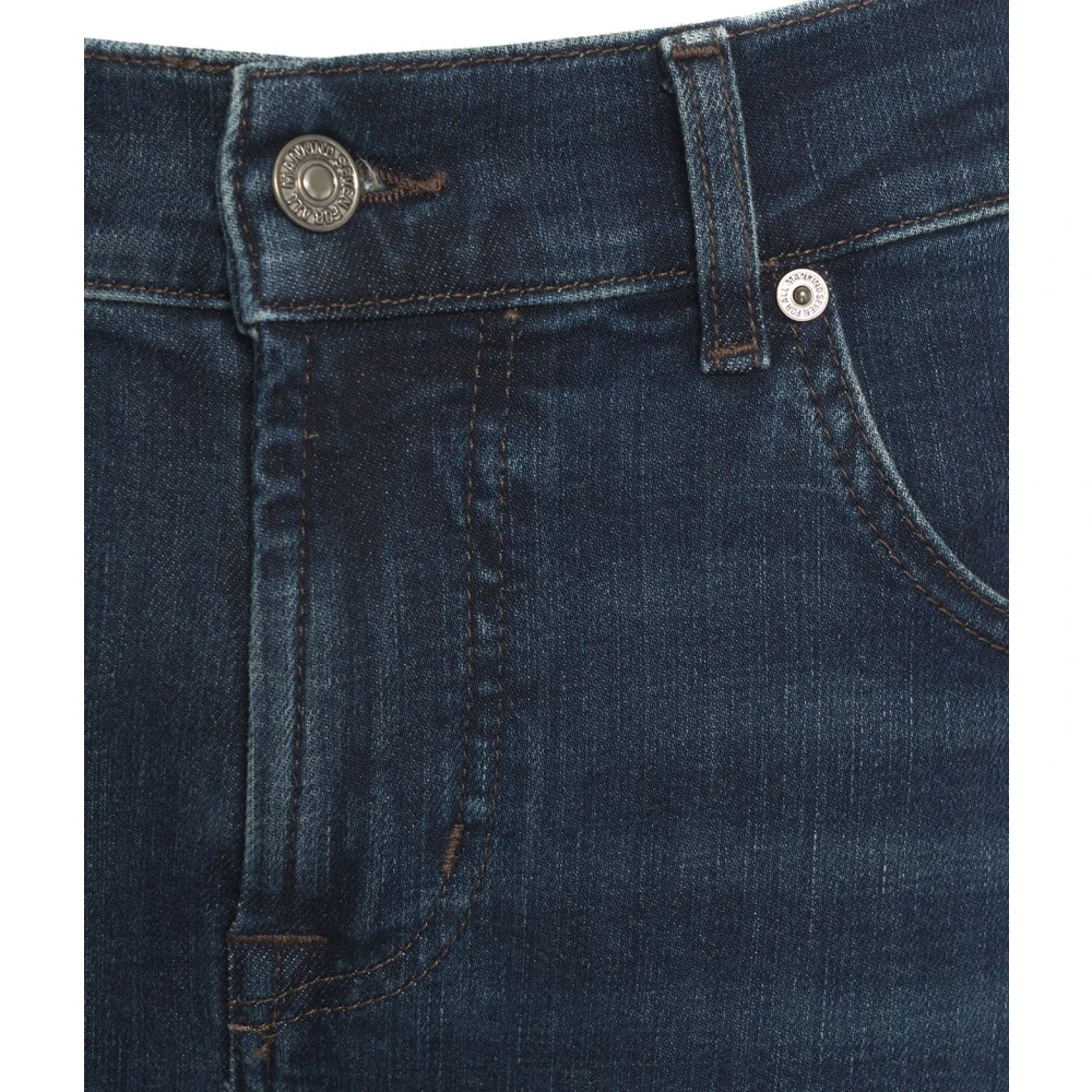 7 For All Mankind Blauwe Slimmy Tapered Jeans Blue Heren