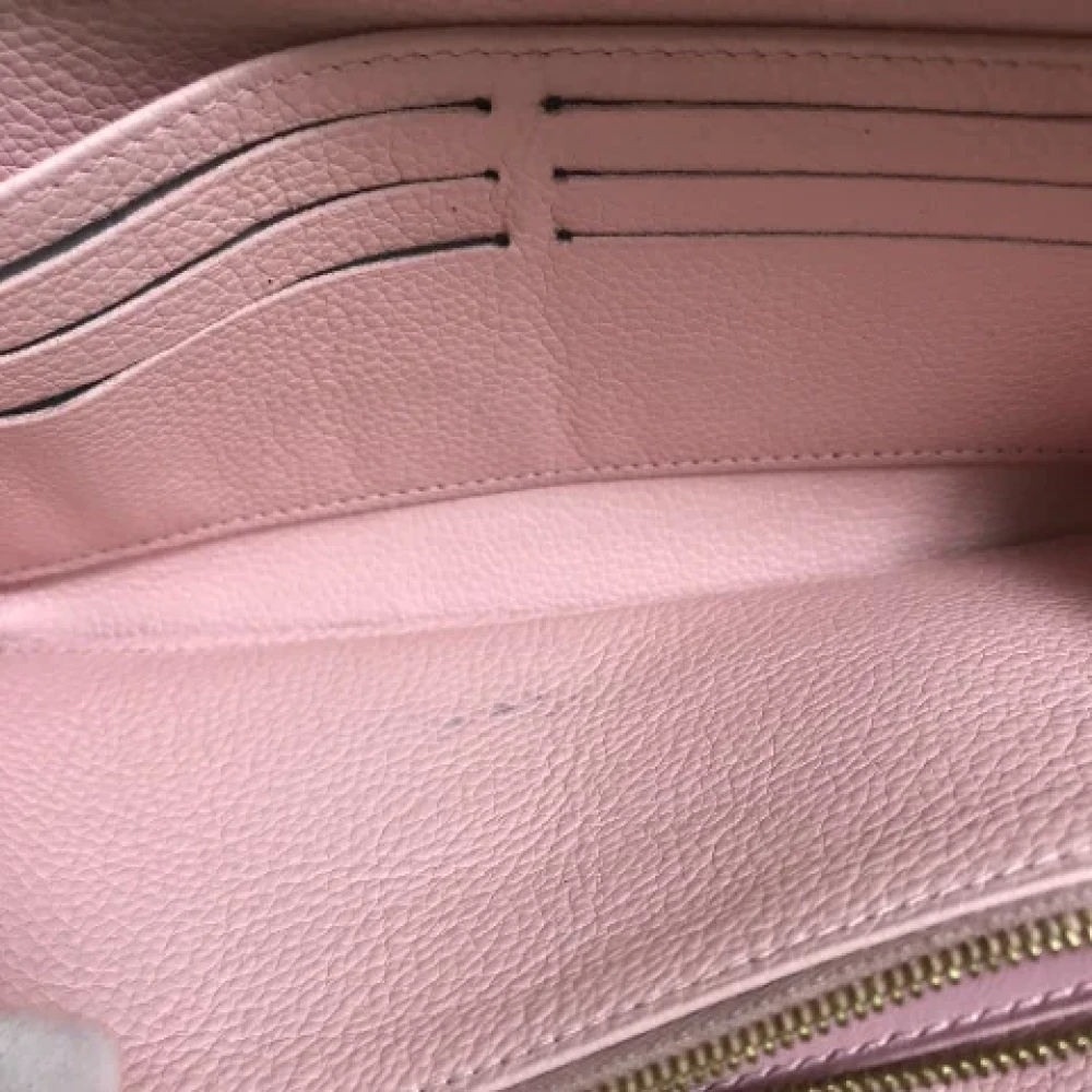 Louis Vuitton Vintage Pre-owned Leather wallets Pink Dames