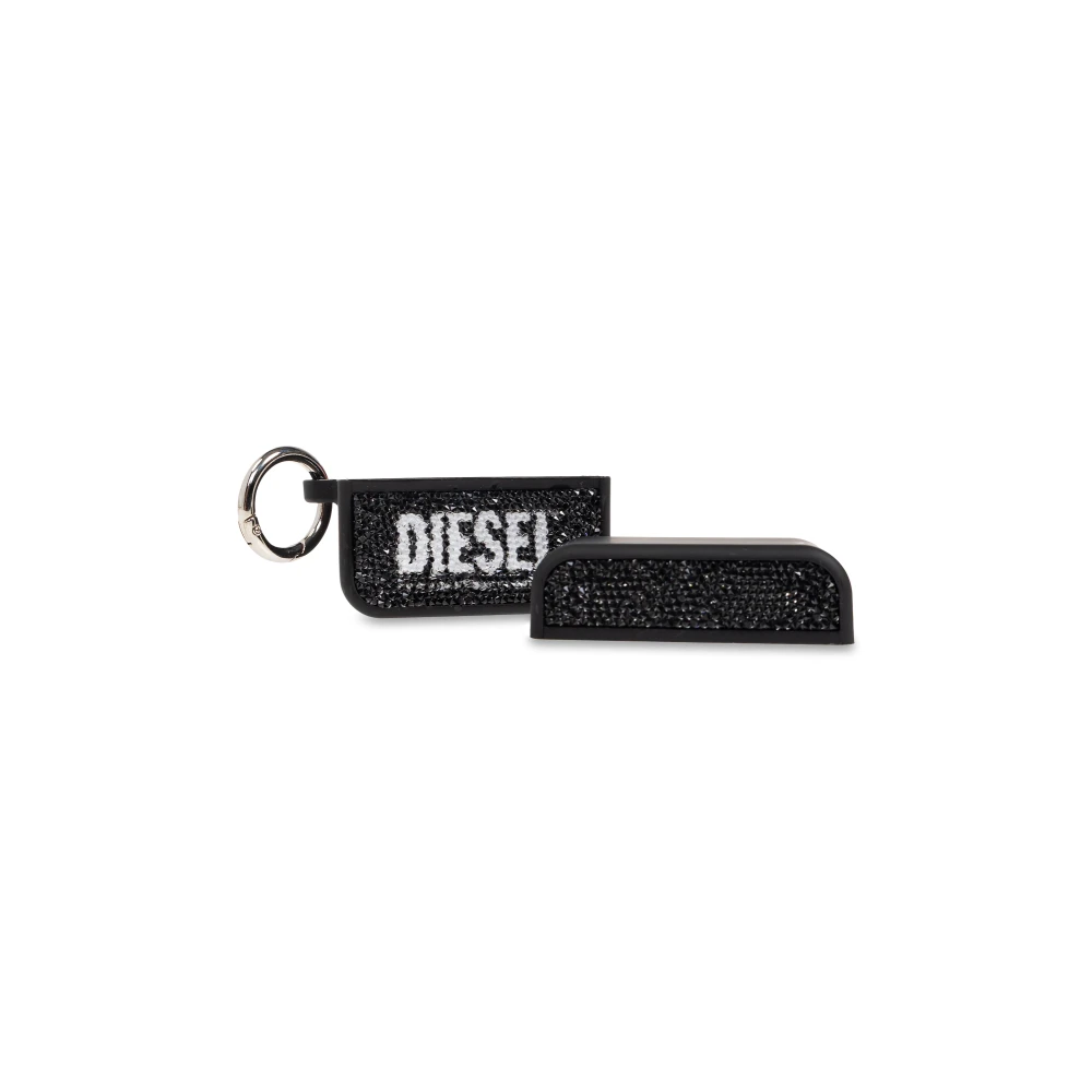Diesel Oortelefoonhoes Swarovski Crystal Airpod Hoes Black Unisex