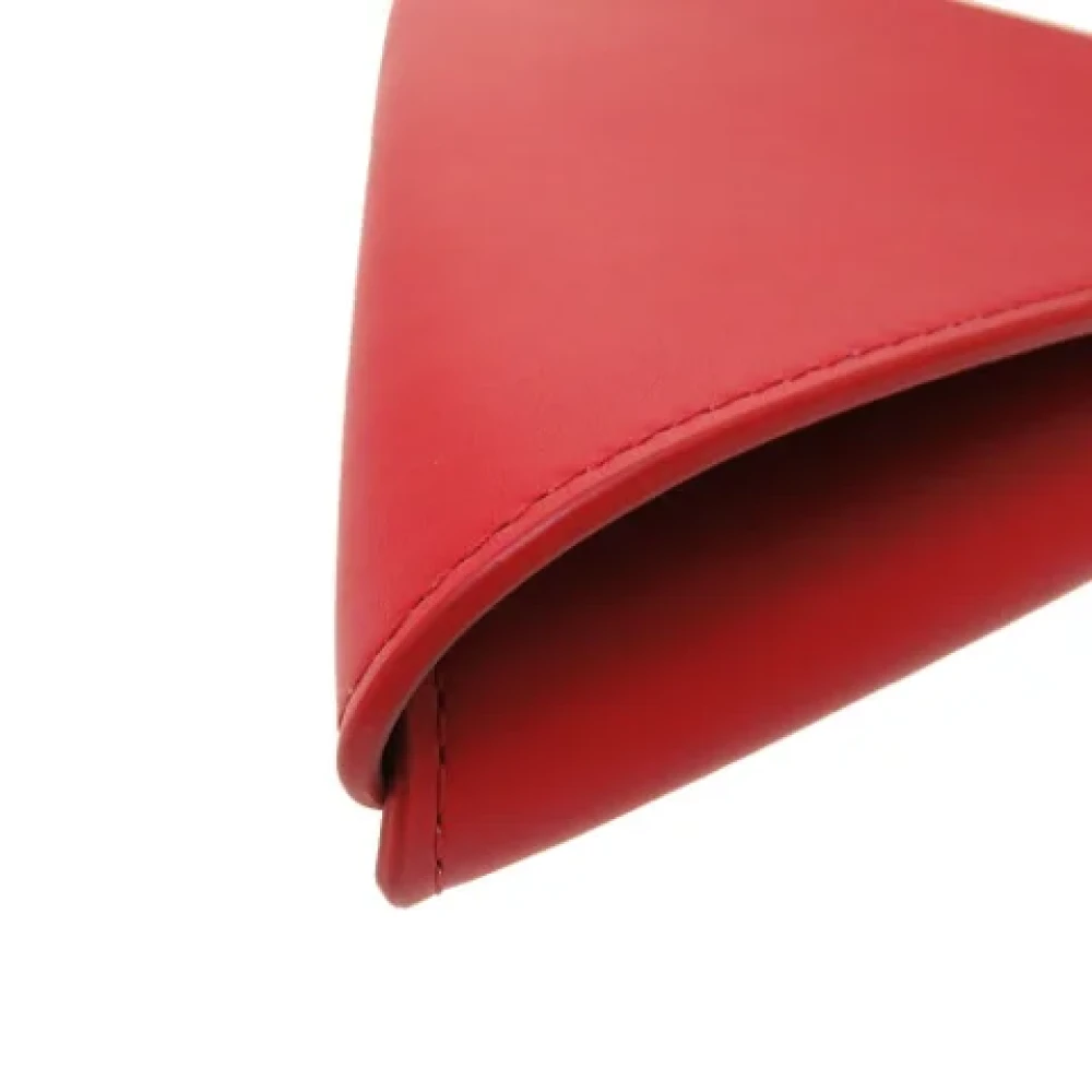 Bottega Veneta Vintage Pre-owned Leather pouches Red Dames