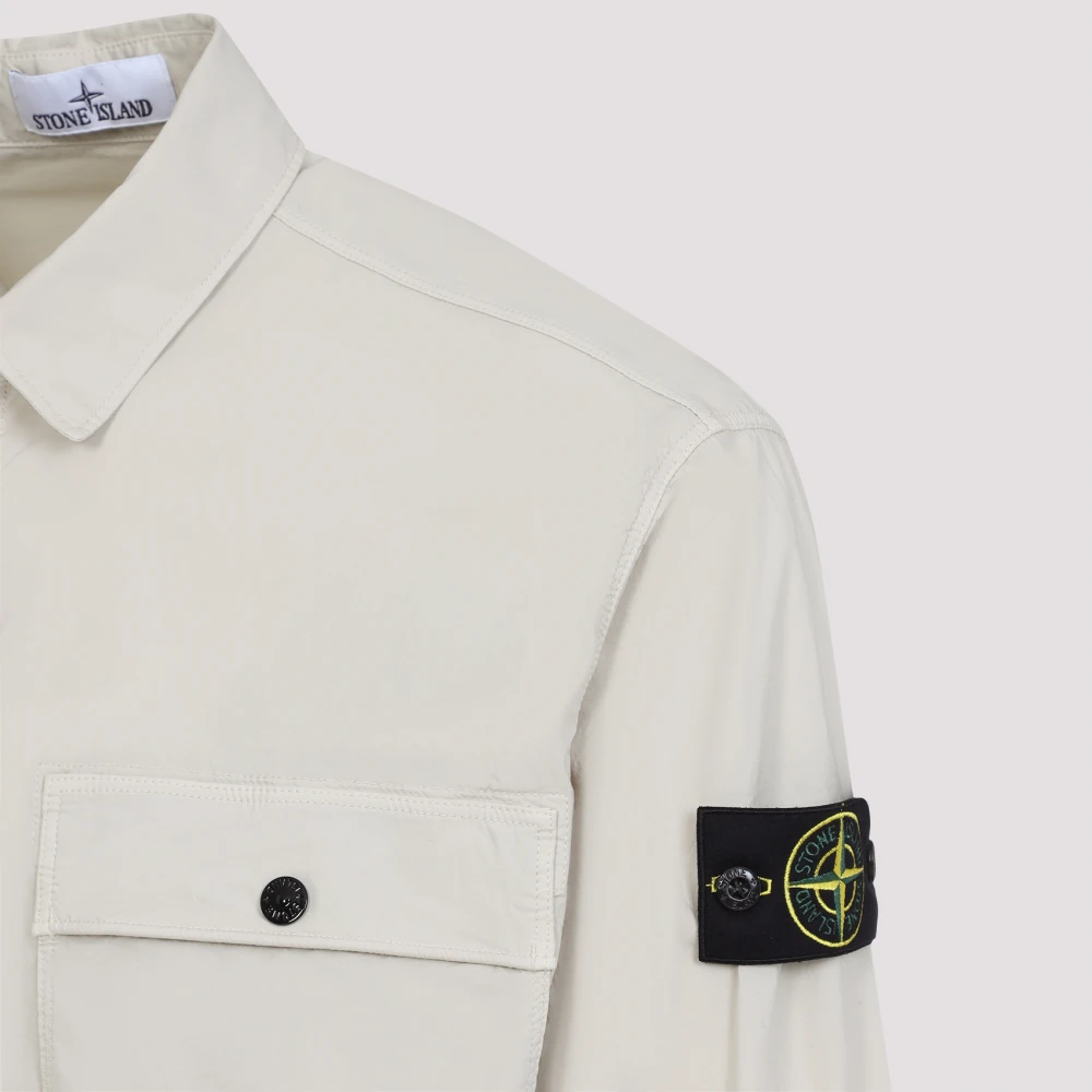 Stone Island Neutrale Shirt voor Mannen Ss25 Beige Heren