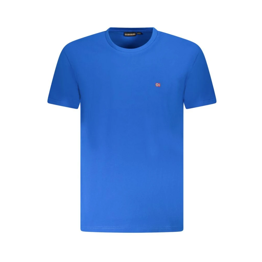 Napapijri Men's Blue T-Shirts, 3XL, Cotton T-Shirt