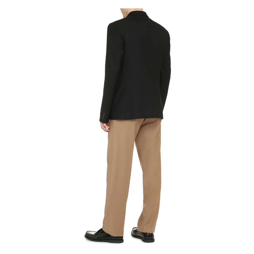 Versace Klassieke Wol Blazer Black Heren