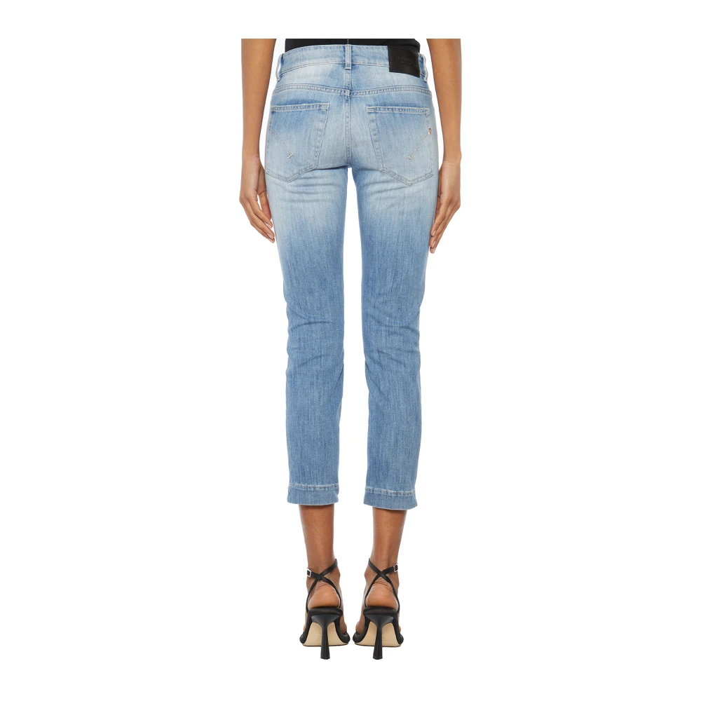 Dondup Rose Cropped Denim Jeans Blue Dames