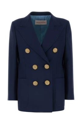Diagonal Dry Wool Blazer