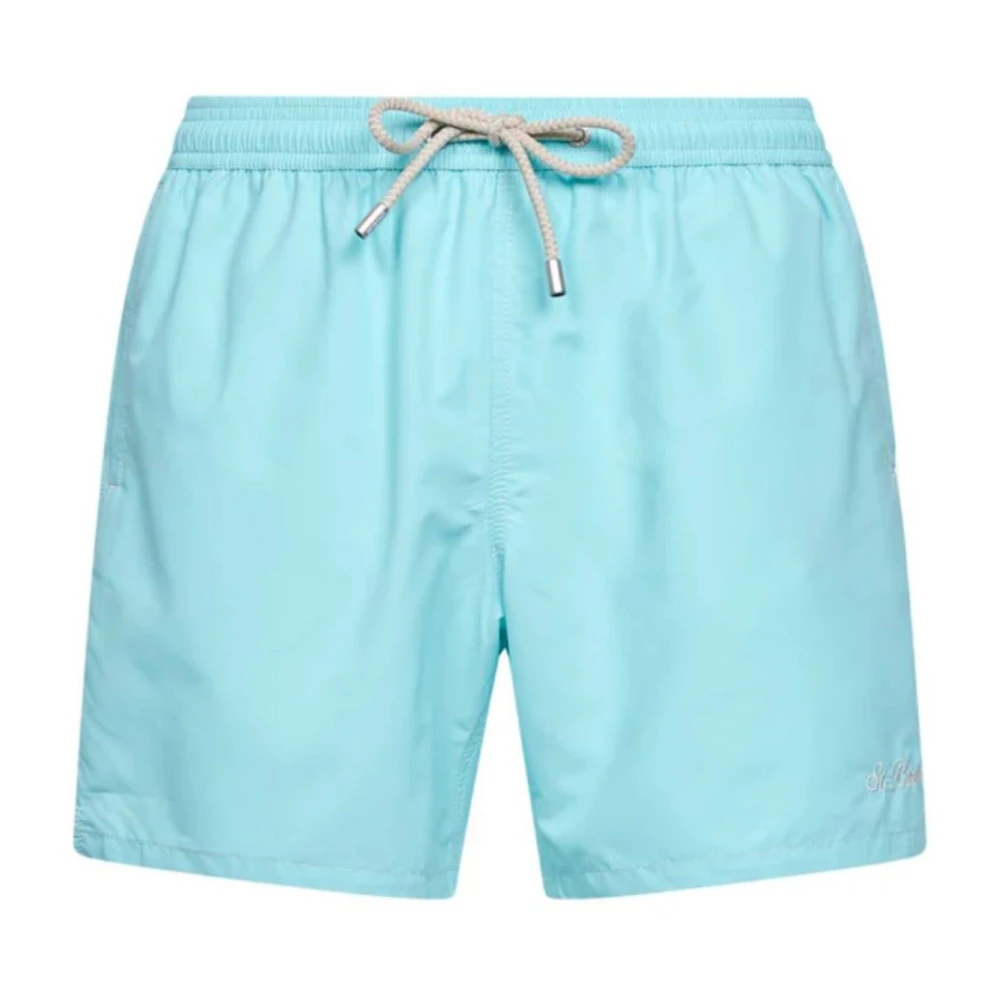 Mc2 Saint Barth Men's Blue Beachwear, L, Patmos Swim Shorts