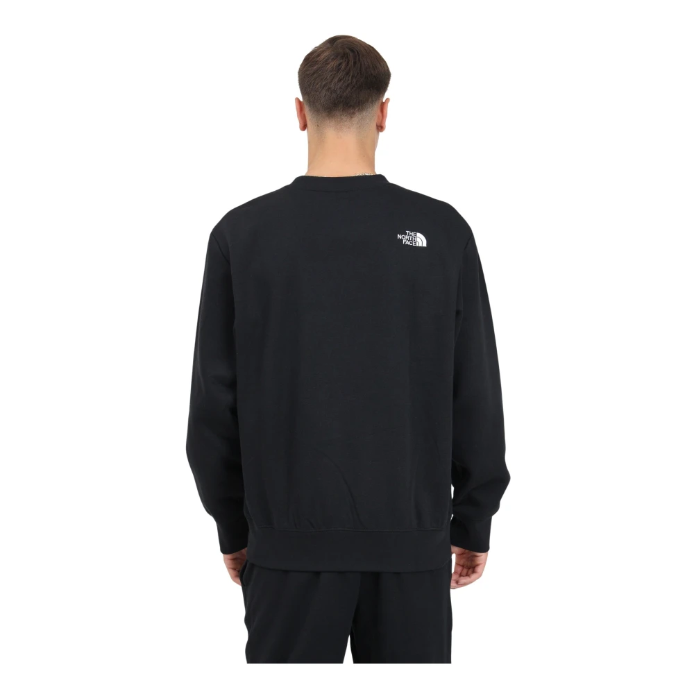 The North Face Essential Zwarte Crewneck Sweater Black Heren
