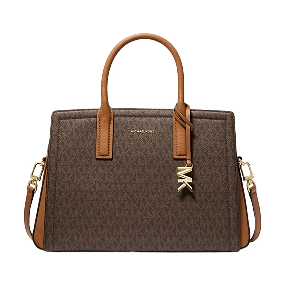 Michael Kors Laila Satchel Tas Brown Dames