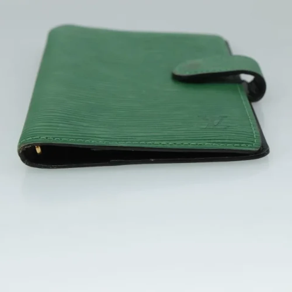 Louis Vuitton Vintage Pre-owned Leather home-office Green Dames