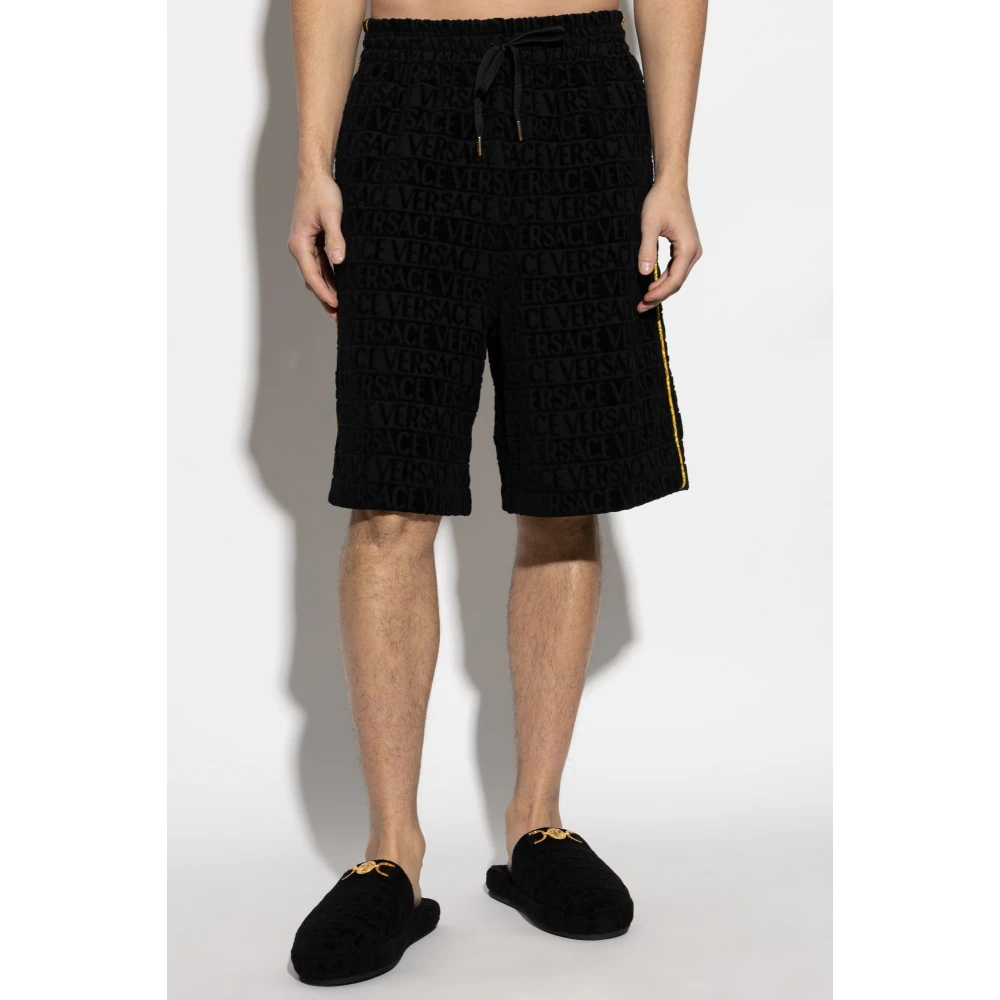 Versace Logo shorts Black Heren
