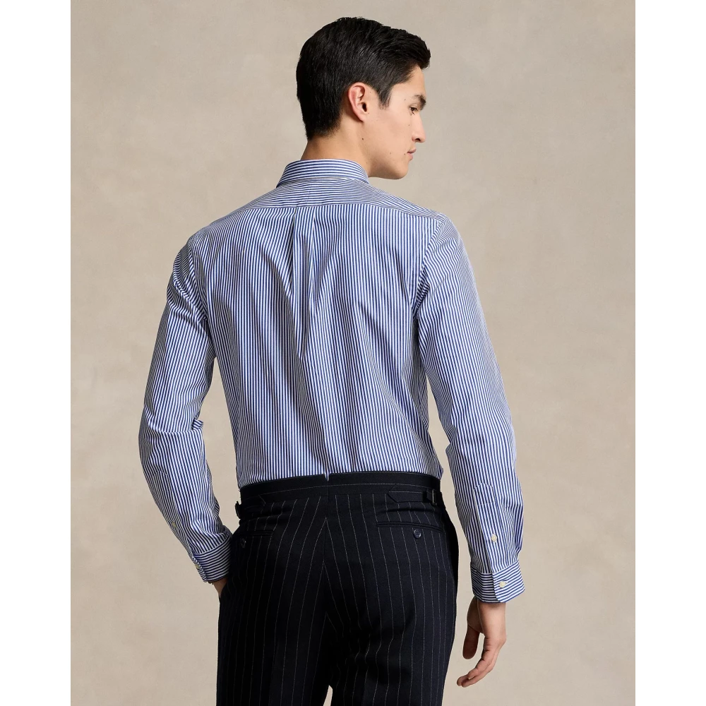 Polo Ralph Lauren Slim-Fit Stretch Poplin Overhemd Blue Heren