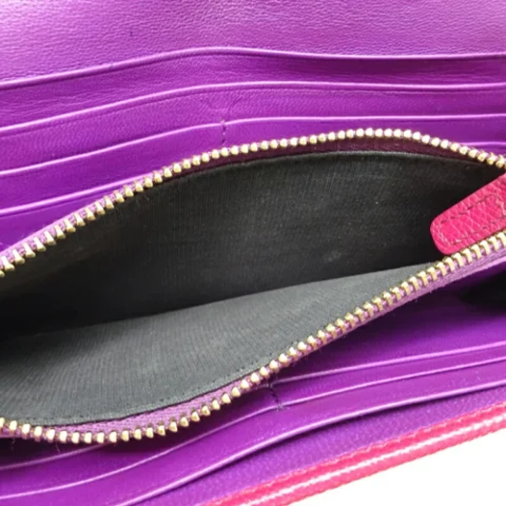 Bvlgari Vintage Pre-owned Leather wallets Pink Dames