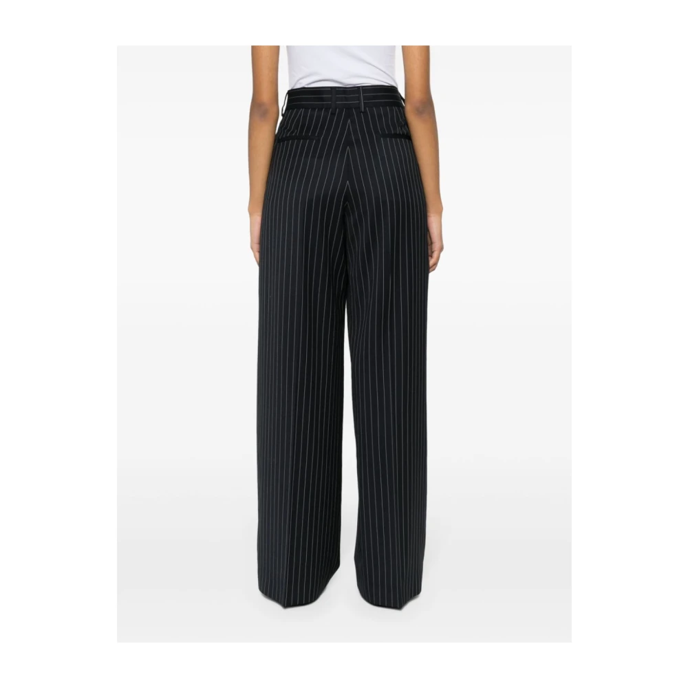 Msgm Navy Broek Blue Dames