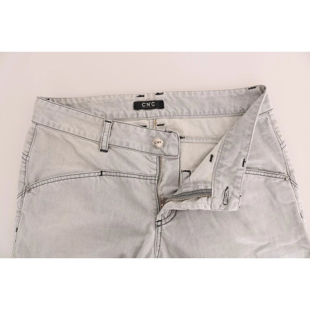 Costume National Grijze Super Slim Jeans Gray Heren