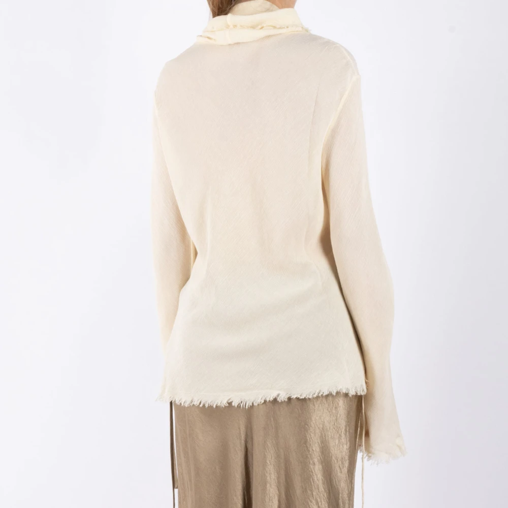 Acne Studios Witte Warme Blouse Ac0696 Stijl White Dames