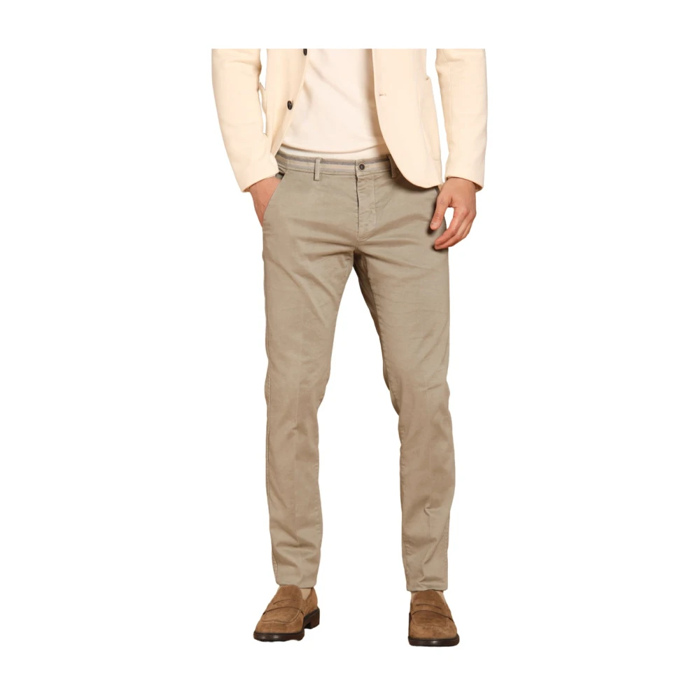 Mason's Slim Fit Winter Chino Broek Green Heren