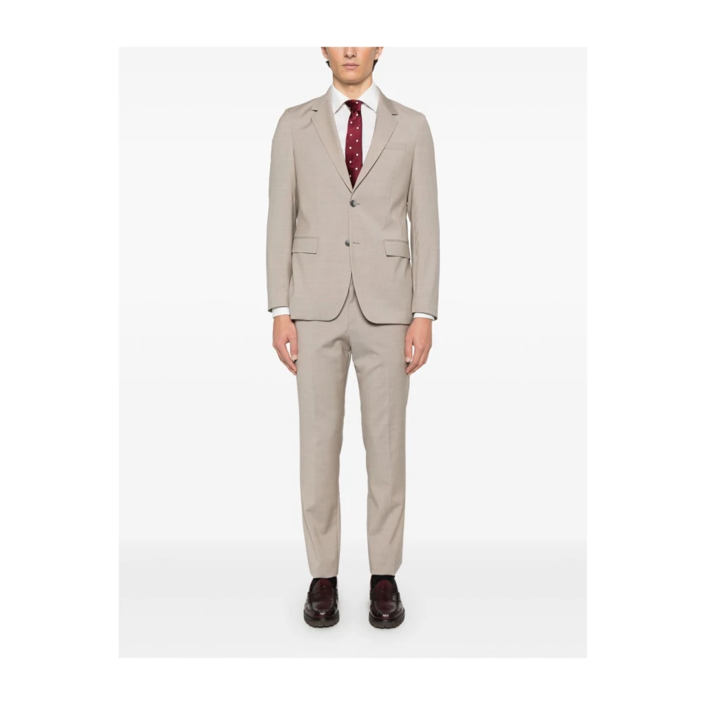 Hugo Boss Luxe Beige Pak voor Mannen Beige Heren