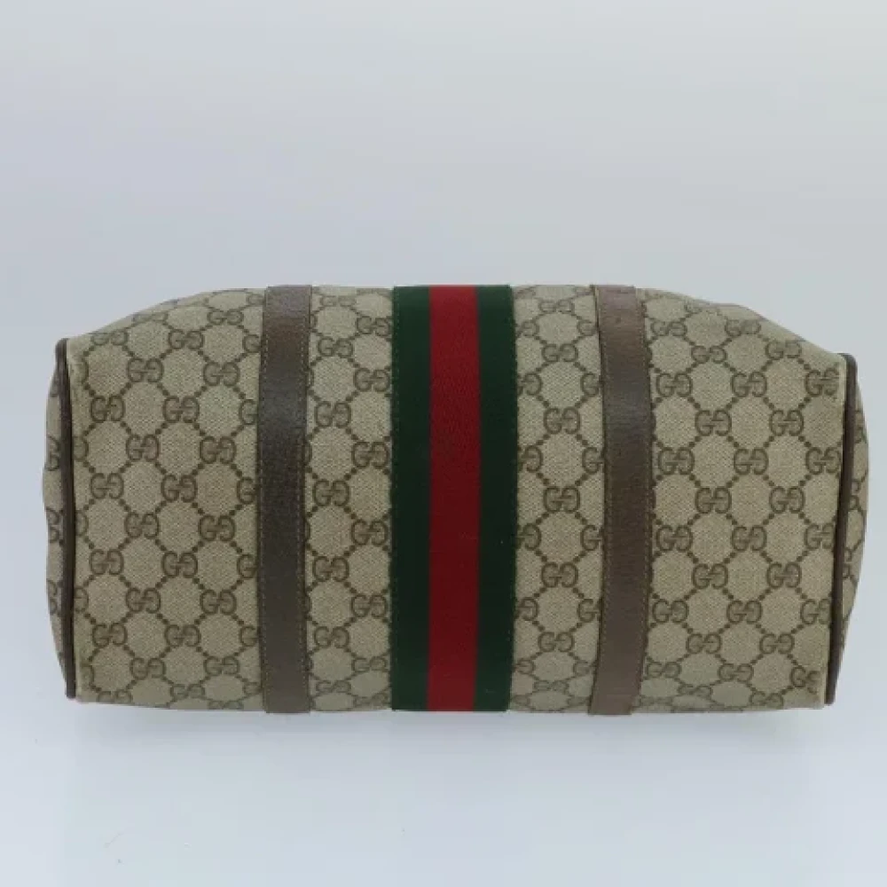 Gucci Vintage Pre-owned Fabric handbags Beige Dames