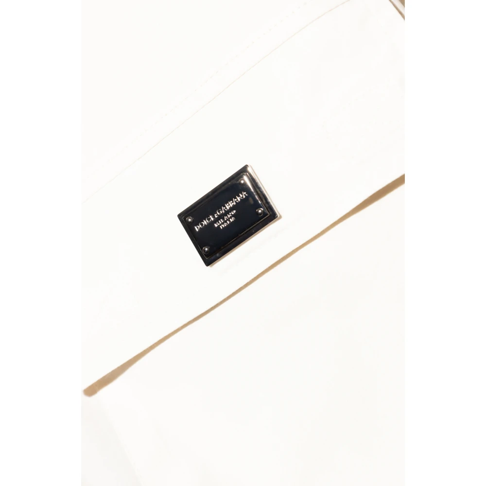 Dolce & Gabbana Overhemd met zakken White Heren