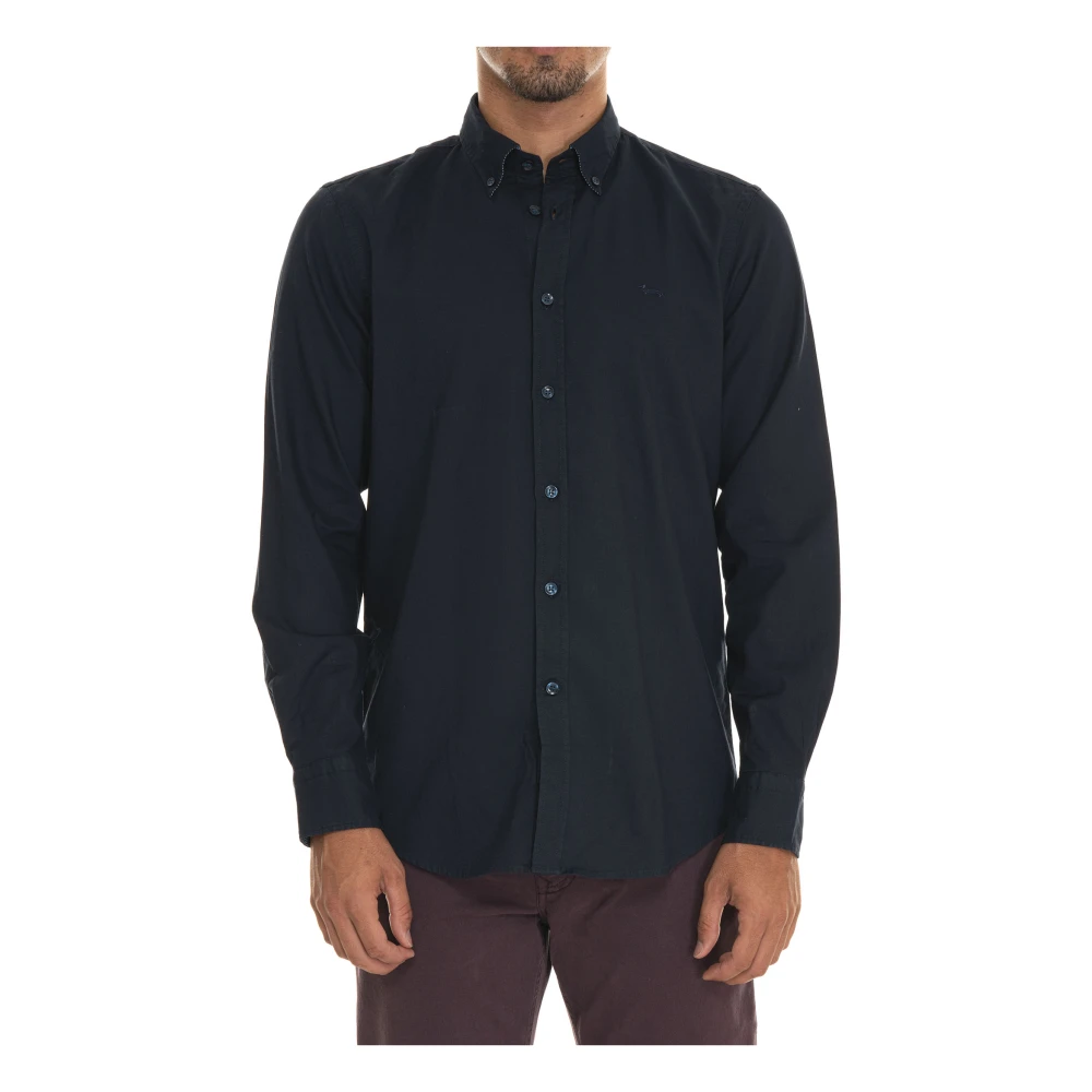 Harmont & Blaine Button-Down Casual Shirt met Logo Blue Heren