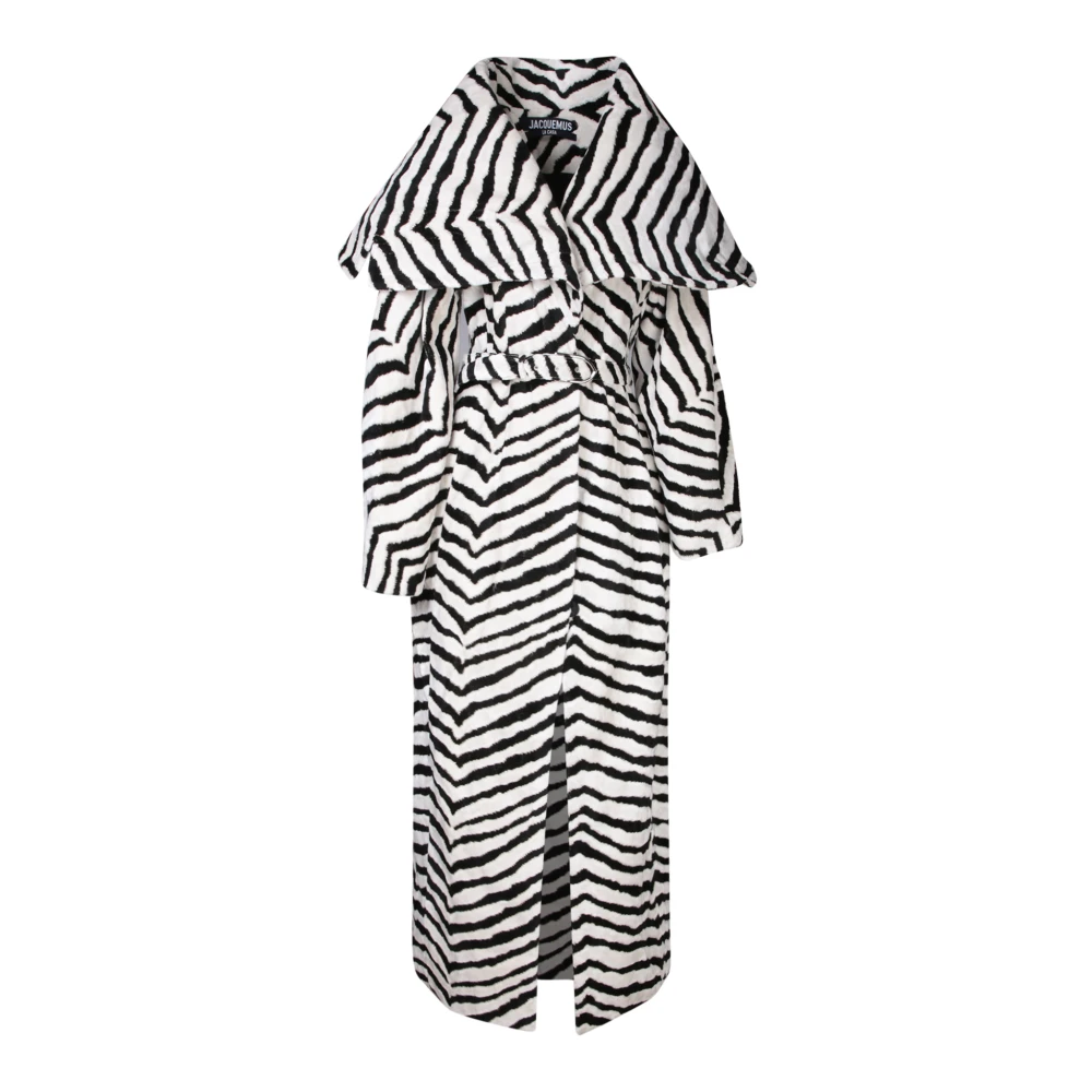 Jacquemus Witte Zebra Print Riemjas White Dames