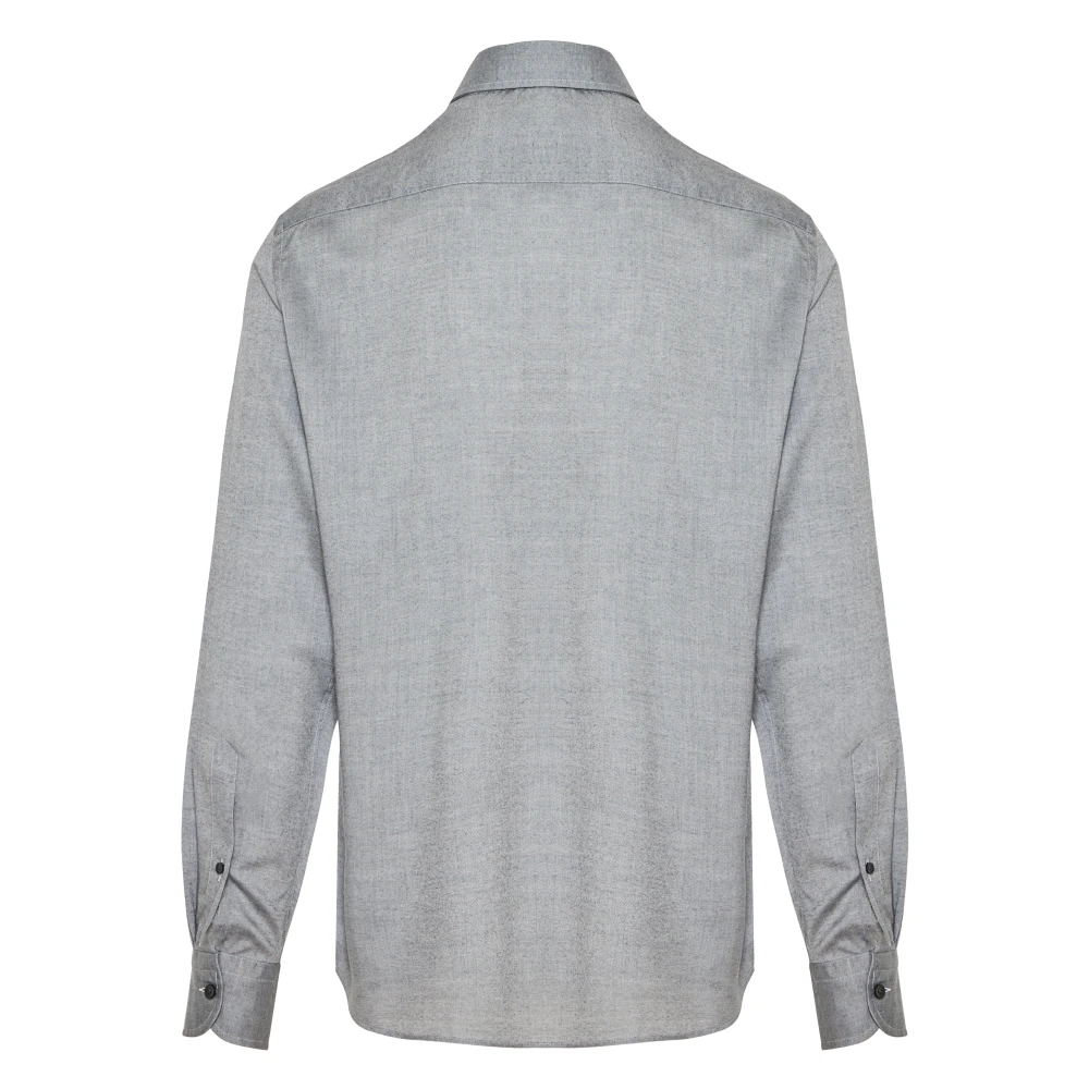 Sonrisa Lyocell Wol Shirt Gray Heren
