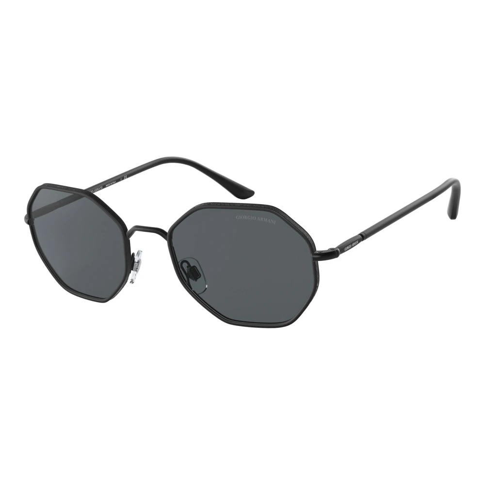 Giorgio Armani Men's Black Sunglasses, 52 Mm, Matte /Grey Sunglasses Ar 6112J