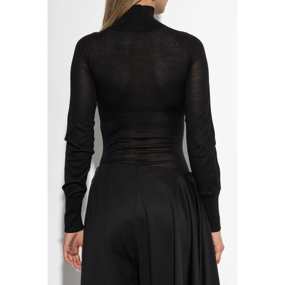 Alaïa Wollen bodysuit Black Dames
