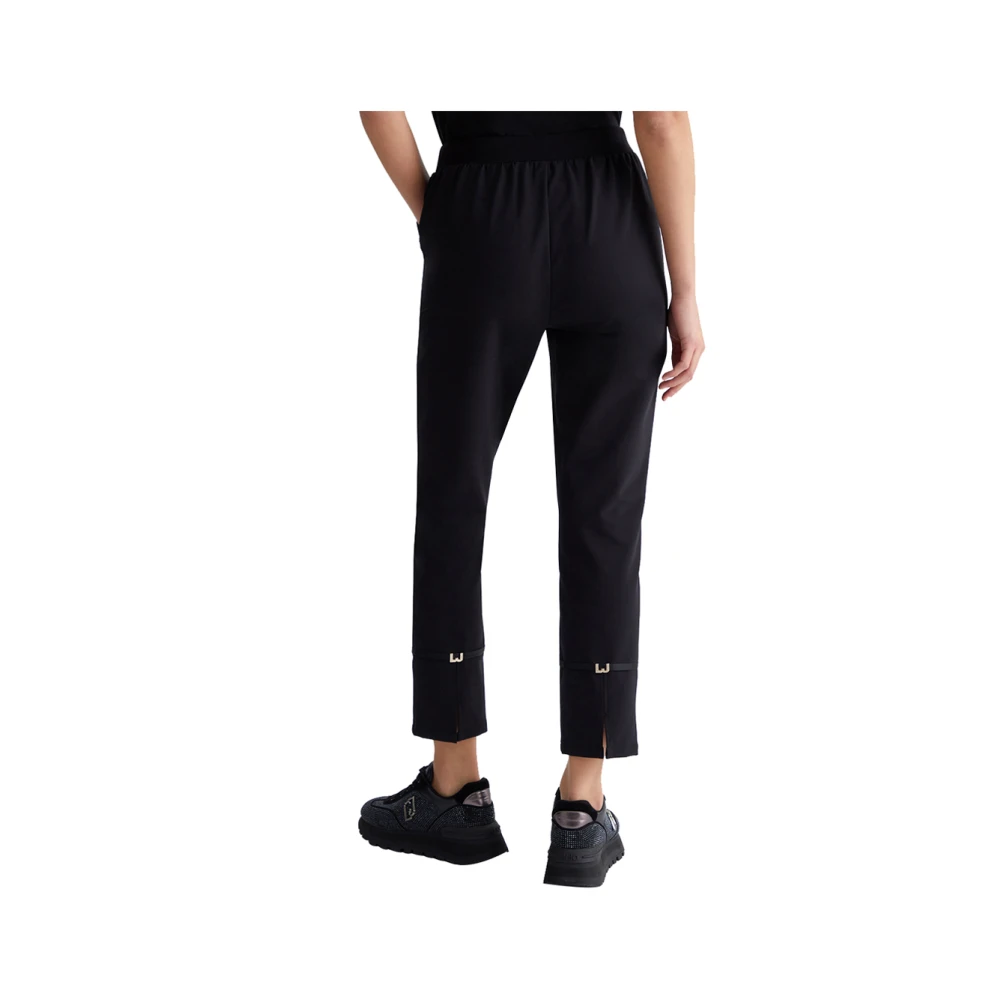 Liu Jo Zwarte elegante broek voor vrouwen Black Dames