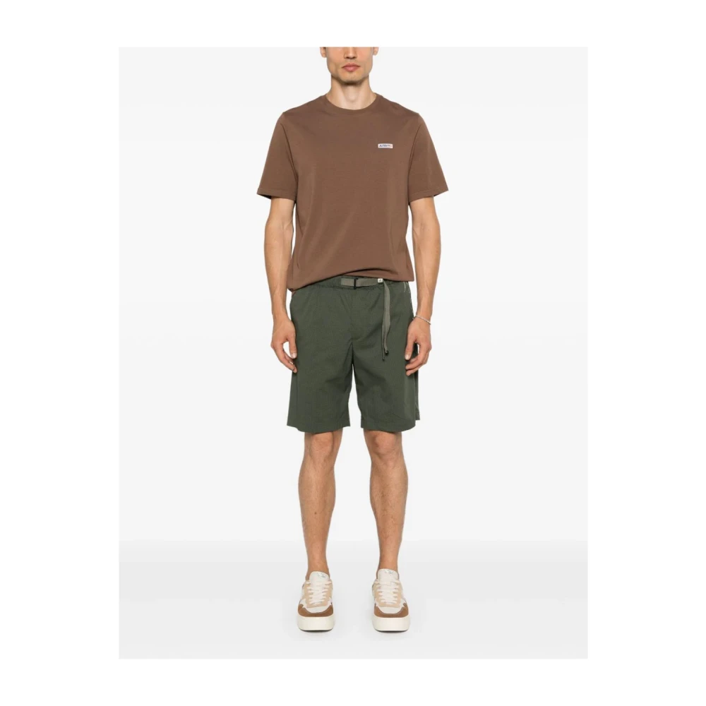 Autry Katoenen T-shirt met Logo Brown Heren