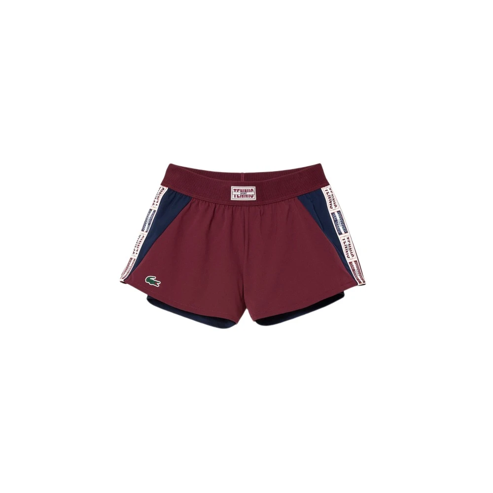 Lacoste Shorts Red Dames