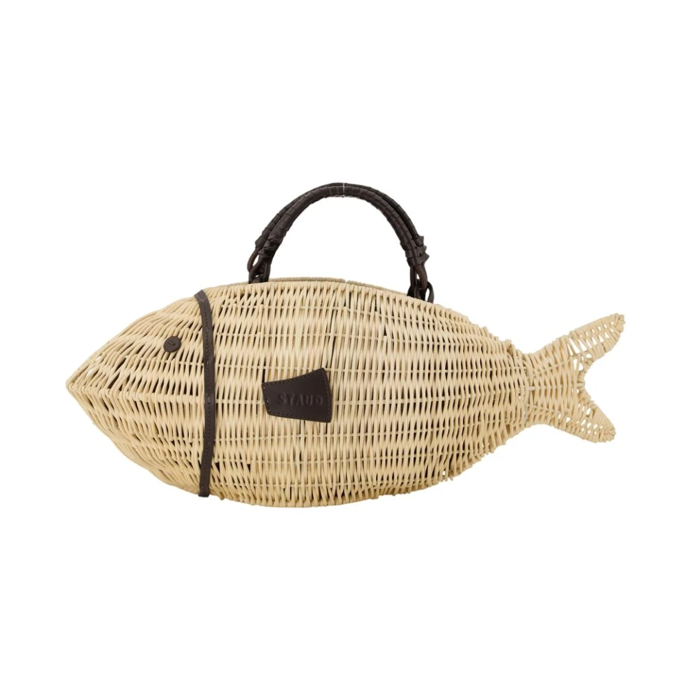 Staud Beige Cleo Fish Bag - Female - Clutches - One Size - Bags