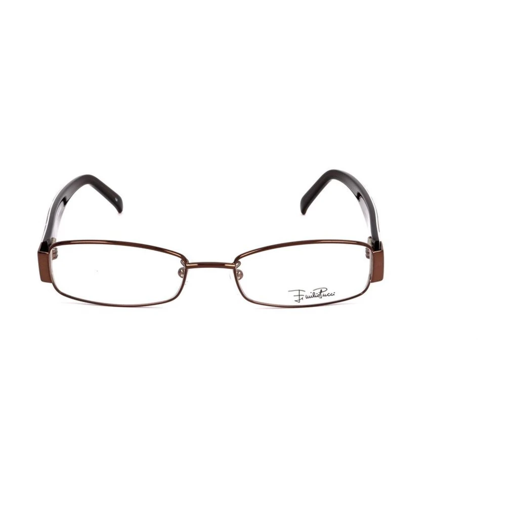 EMILIO PUCCI Bruin Metalen Frame Damesbril Brown Dames