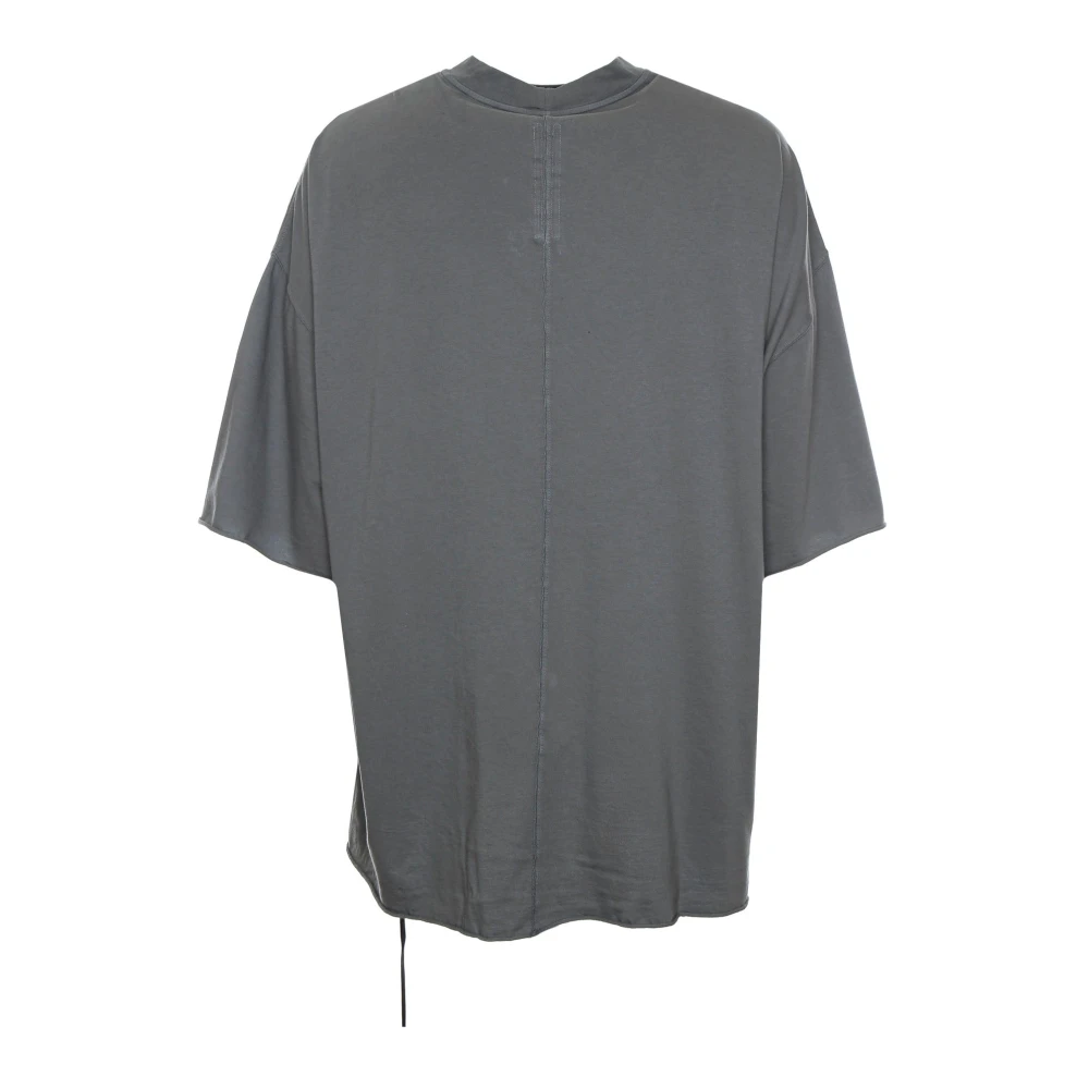 Rick Owens Oversized T-shirt met print op de voorkant Gray Heren