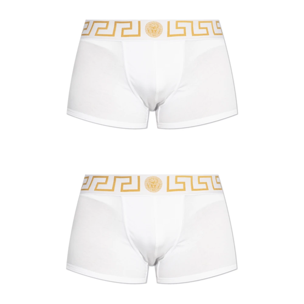 Versace Wit Katoenen Ondergoed Set White Heren