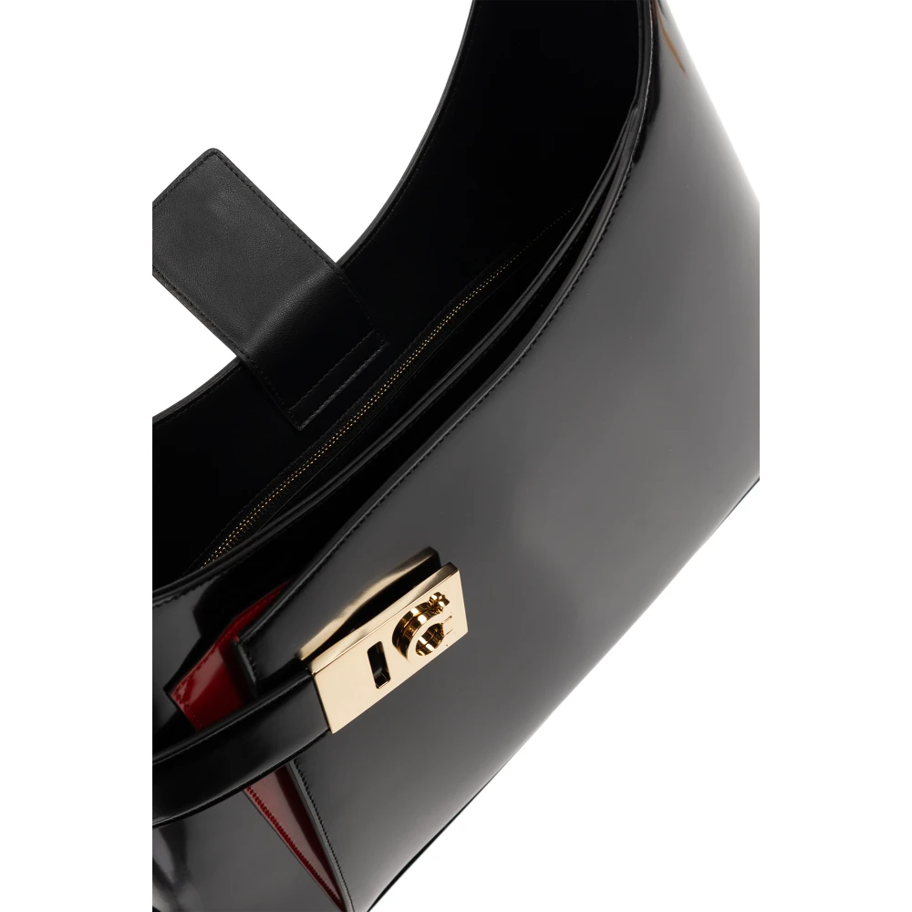 Salvatore Ferragamo Schoudertas Arch Black Dames