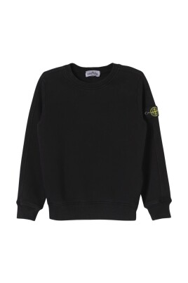 pull-enfant-col-rond-bleu
