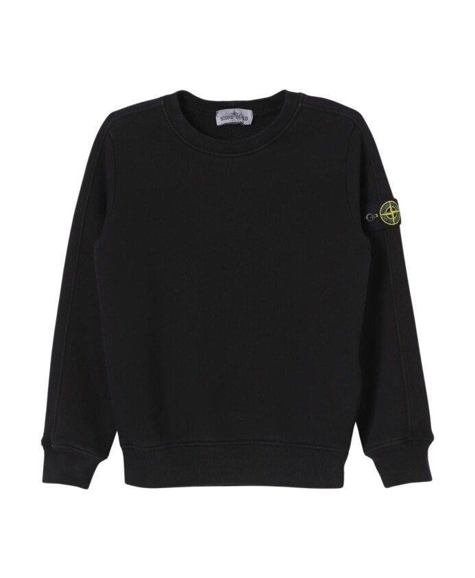 pull-enfant-col-rond-bleu