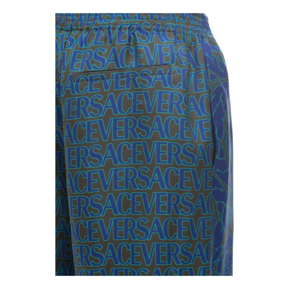 Versace Herenkleding Shorts Multicolor Aw23 Blue Heren