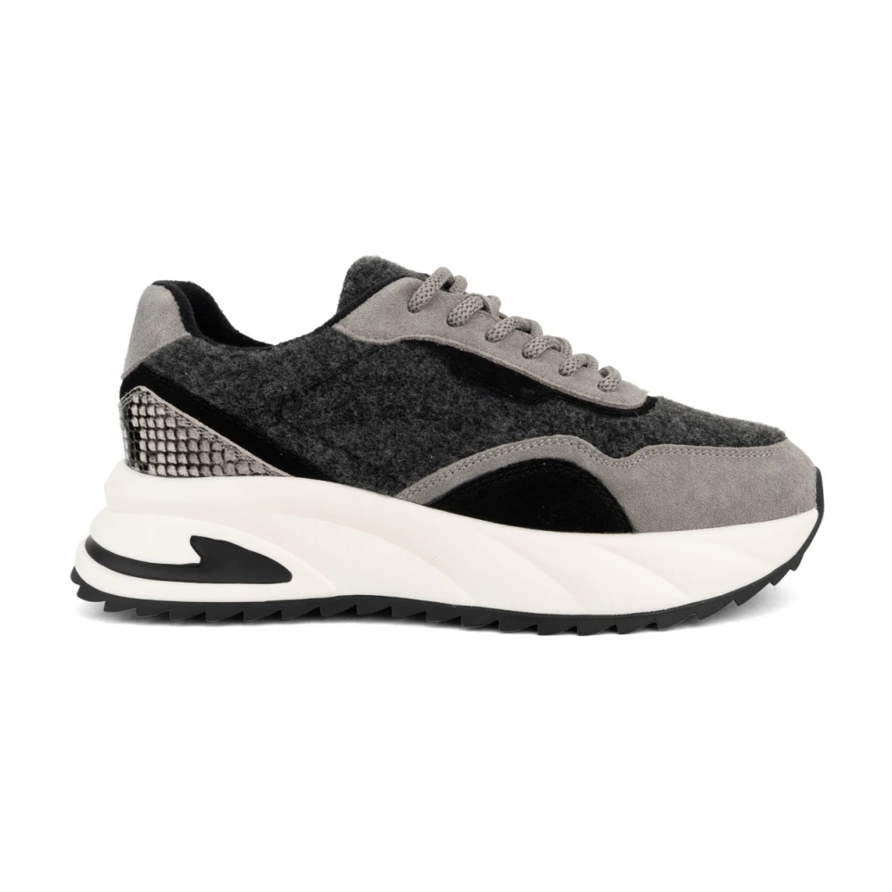 Linda Baumann grijze casual gesloten vrijetijdsschoen Dames Schoenen Veelkleurig Multicolor