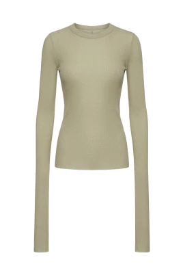T-Shirt Cropped Rib LS